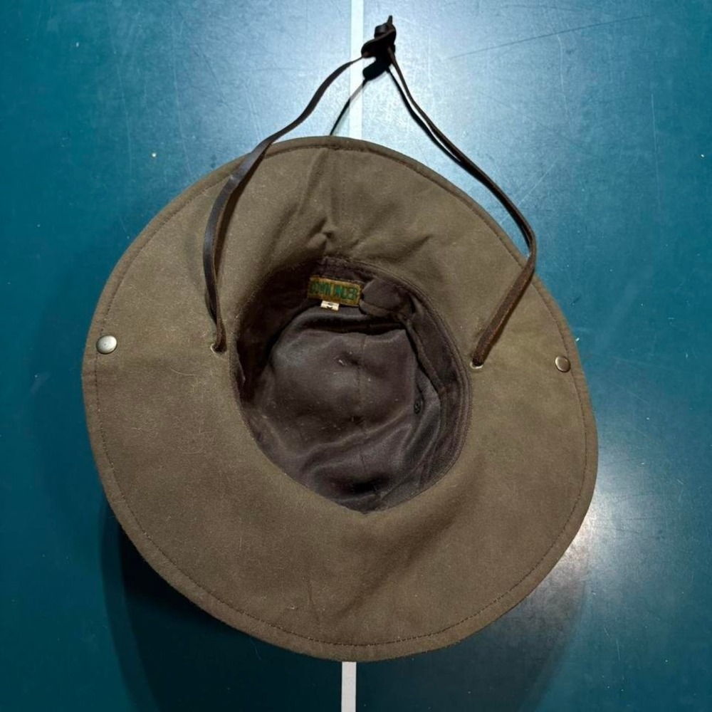 The Australian Outback Collection Oilskin Tin Cloth Waxed Bush Hat Safari Small - Picture 7 of 8